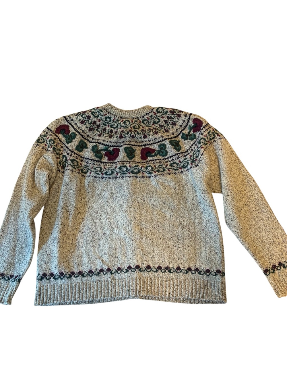 Vintage Northern Reflections Knit Sweater Cardigan Wool Cotton Cottage Core - Picture 2 of 9